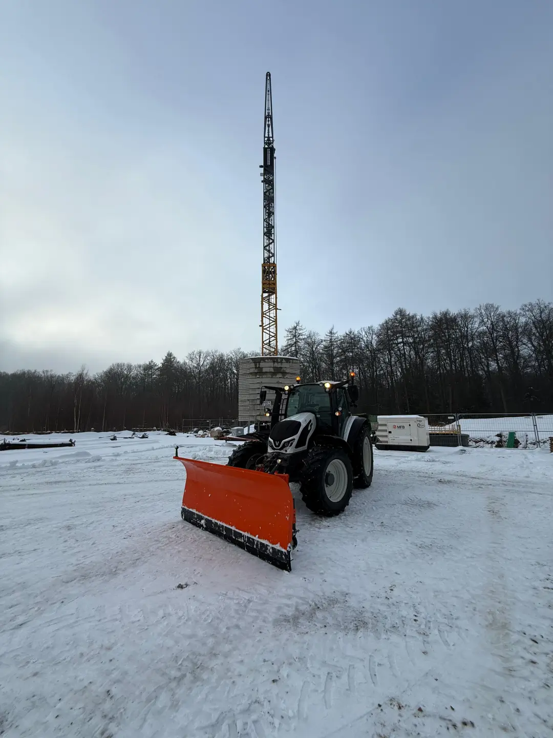 Winterdienst im Windpark